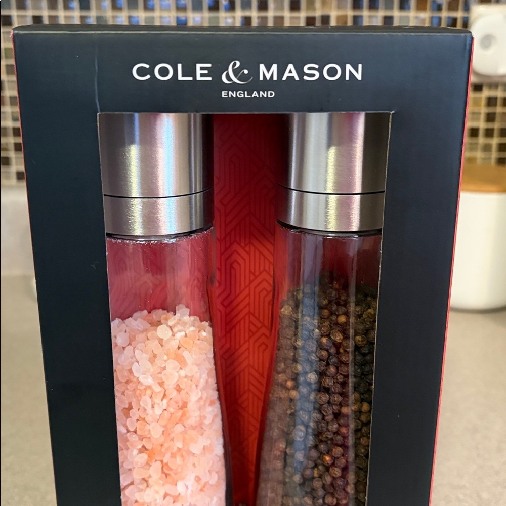 Cole & Mason Birmingham Salt & Pepper Mill Gift Set New - Picture 5 of 8